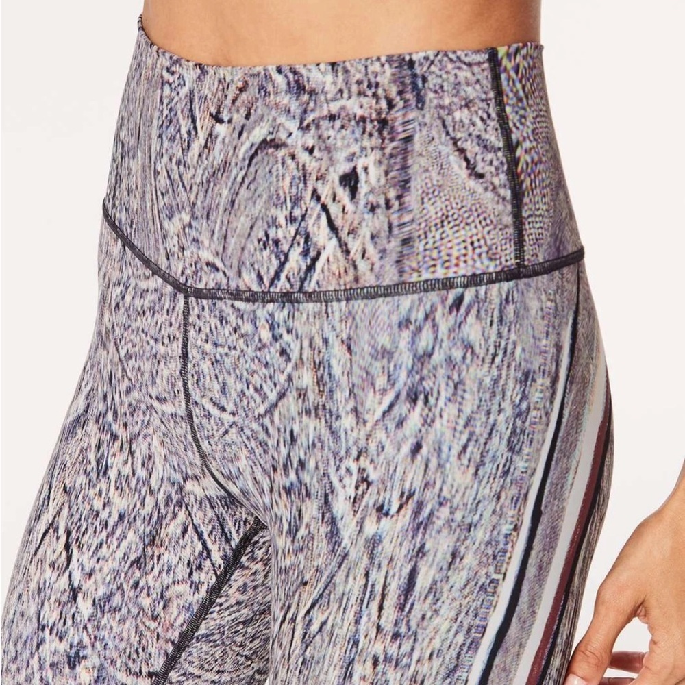Lululemon Wunder Under Hi Rise Tight Polychromatic Wunder Under Pant Black 10 - Picture 2 of 8